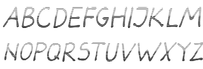 Darbog gradient Italic Font LOWERCASE