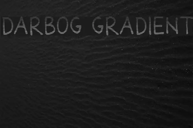 Darbog gradient Font examples
