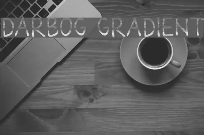 Darbog gradient Font examples