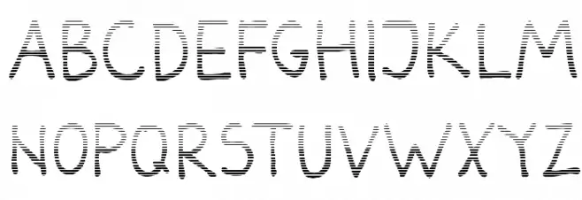 Darbog gradient Schriftart Kleinbuchstaben
