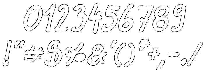 Darbog outline Bold Italic Font OTHER CHARS