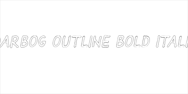 Darbog outline Bold Italic Logo