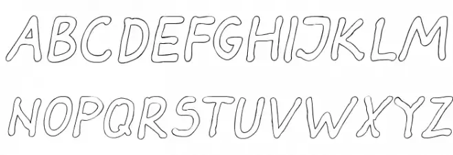 Darbog outline Bold Italic Fuentes MINÚSCULAS