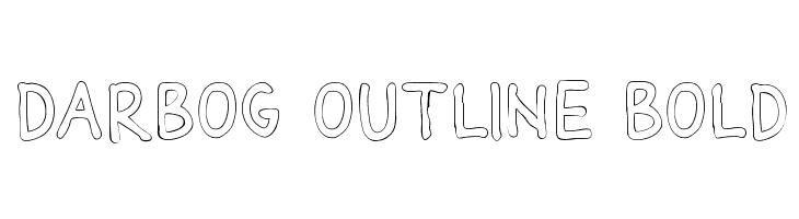 Darbog outline Bold Font