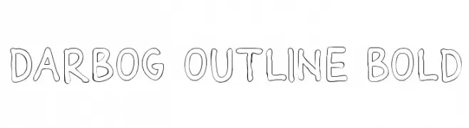 Darbog outline Bold  Fuentes Gratis Descargar
