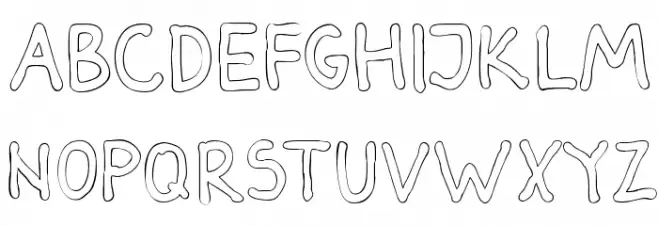 Darbog outline Bold Шрифта ВЕРХНИЙ