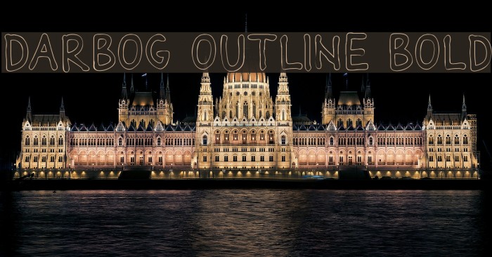 Darbog outline Bold Font examples