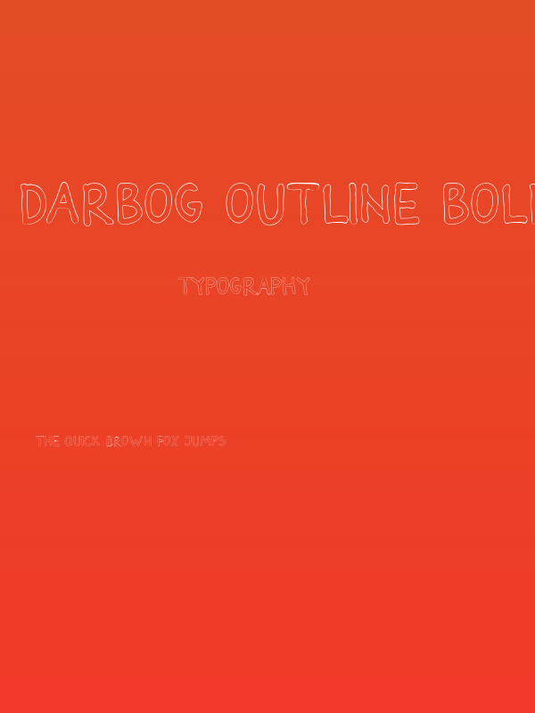 Darbog outline Bold Poster