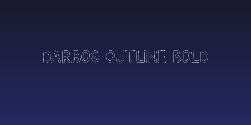 Darbog outline Bold Social Header