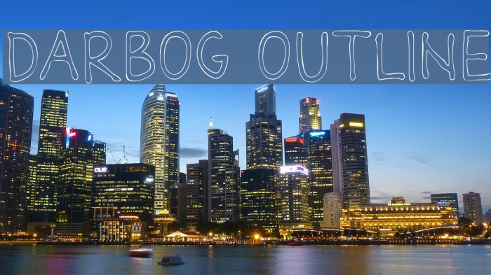 Darbog outline Font examples