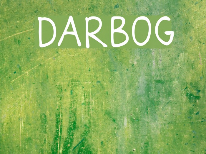 Darbog Font examples