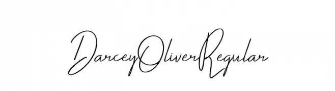 Darcey Oliver Regular  Fuentes Gratis Descargar