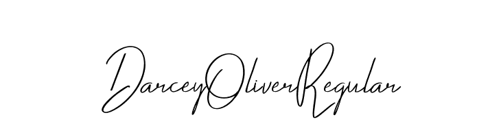 Darcey Oliver Regular  Descarca Fonturi Gratis