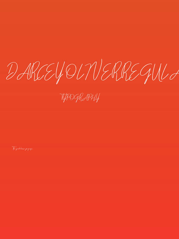 Darcey Oliver Regular Poster