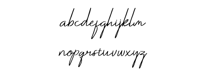 Darcey Oliver Regular Font LOWERCASE