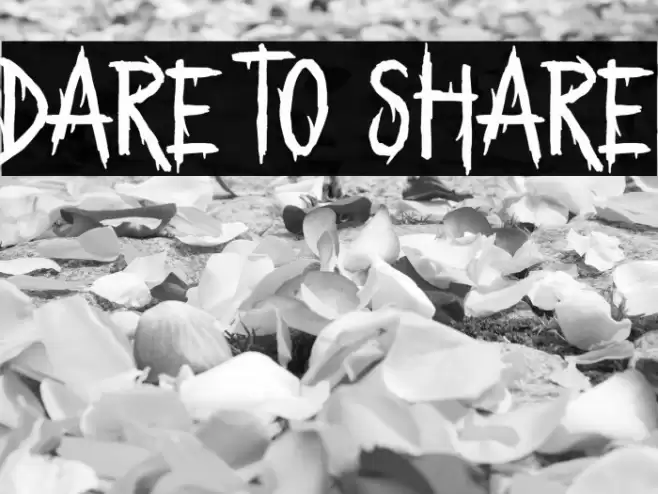 Dare to Share Caratteri examples