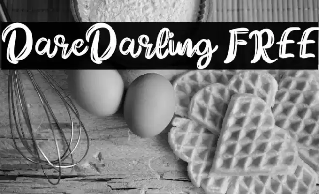 DareDarling FREE Font examples