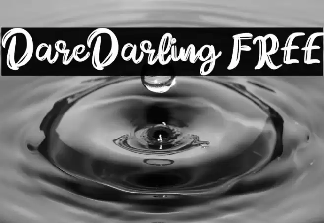 DareDarling FREE Font examples
