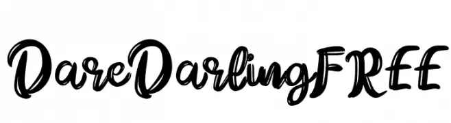 DareDarlingFREE  Скачать бесплатные шрифты