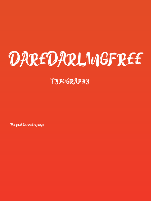 DareDarlingFREE Poster