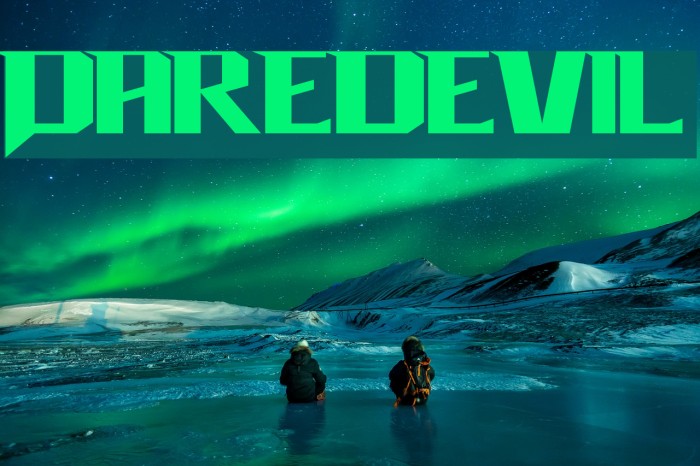 Daredevil Font examples