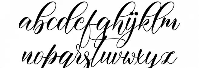 Darelina 字体 小写