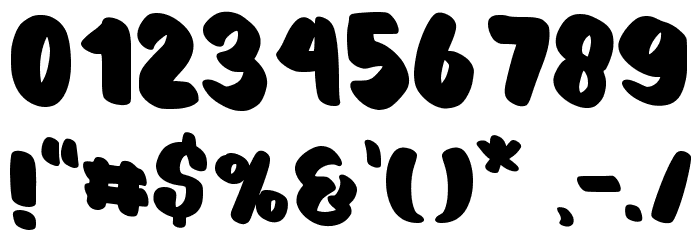 Daren Bulky Font OTHER CHARS