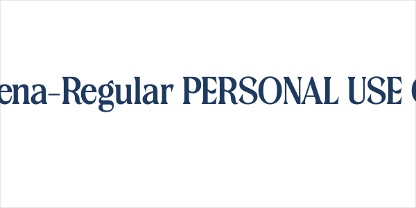 Darena-Regular PERSONAL USE ONL Logo
