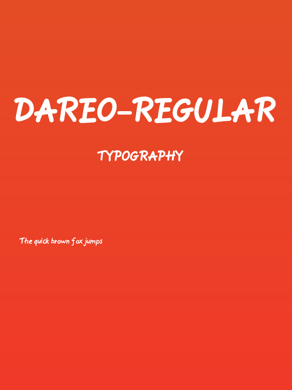 Dareo-Regular Poster