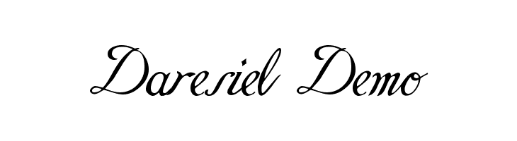 Daresiel Demo Font