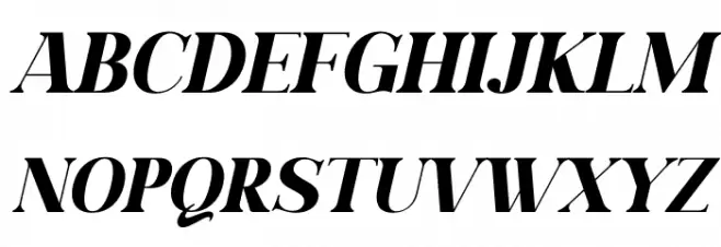 Daretro Mandra Italic 字体 大写