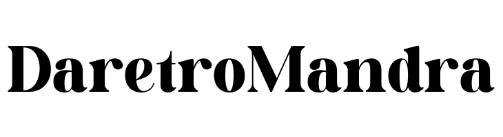 Daretro Mandra  Frei Schriftart Herunterladen
