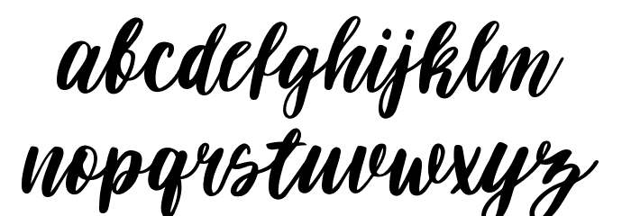 Darflow Font LOWERCASE