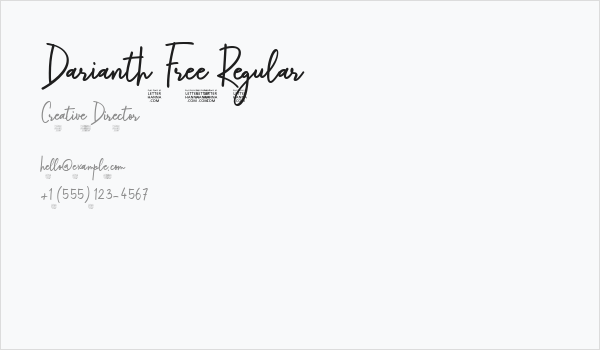 Darianth Free Regular Business Card