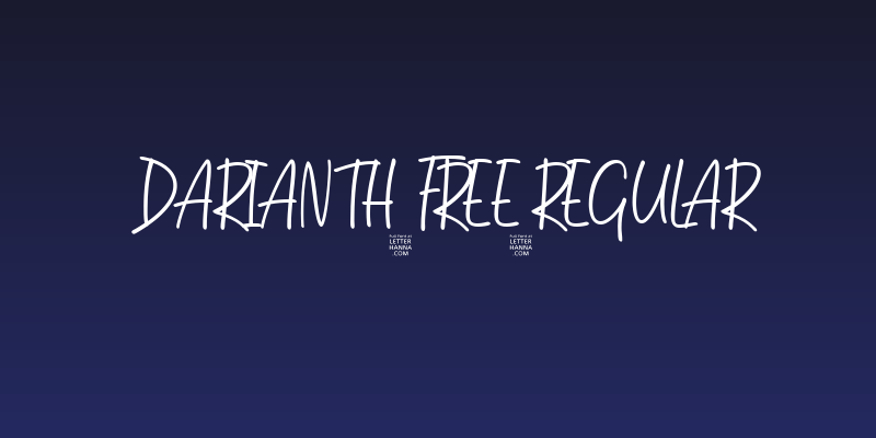 Darianth Free Regular Social Header