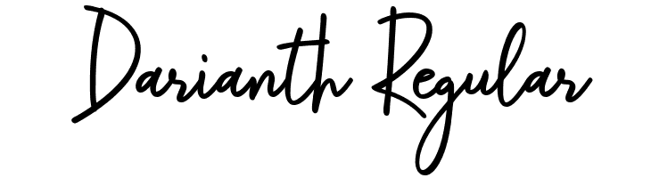 Darianth Regular  les polices de caract&egrave;res gratuit t�l�charger