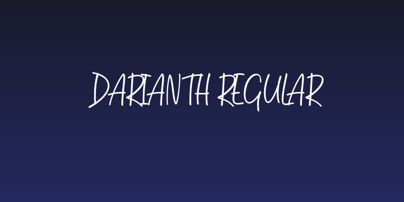 Darianth Regular Social Header