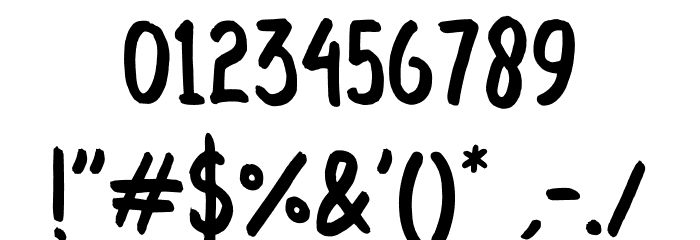 Daring School Font OTHER CHARS