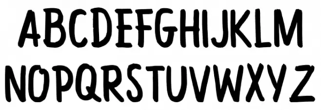 Daring School Schriftart Groß