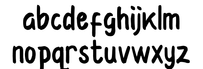 Daring School Font LOWERCASE