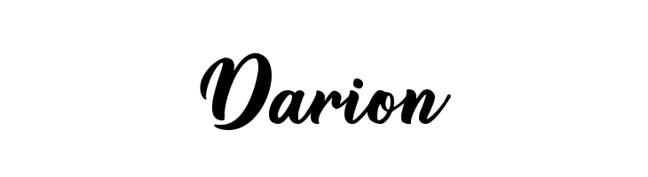 Darion  Frei Schriftart Herunterladen