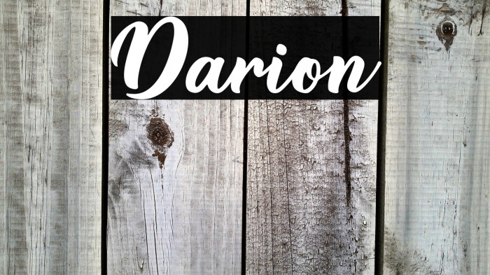 Darion Example 1