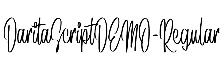 DaritaScriptDEMO-Regular  Fuentes Gratis Descargar