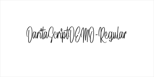 DaritaScriptDEMO-Regular Logo