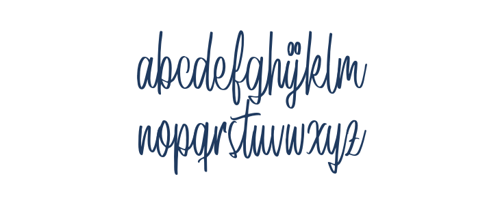 DaritaScriptDEMO-Regular Lowercase