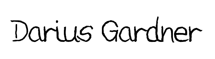Darius Gardner  les polices de caractères gratuit tlcharger