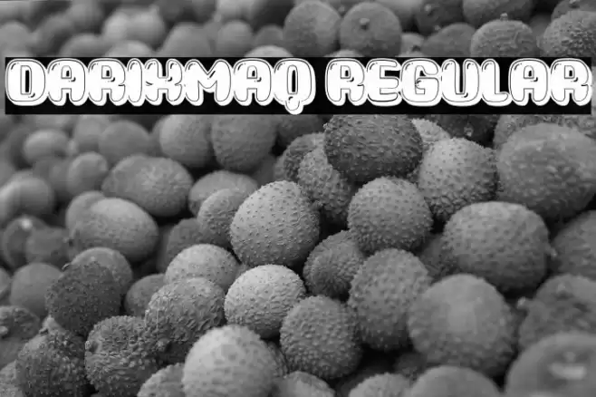 Darixmaq Regular Font examples