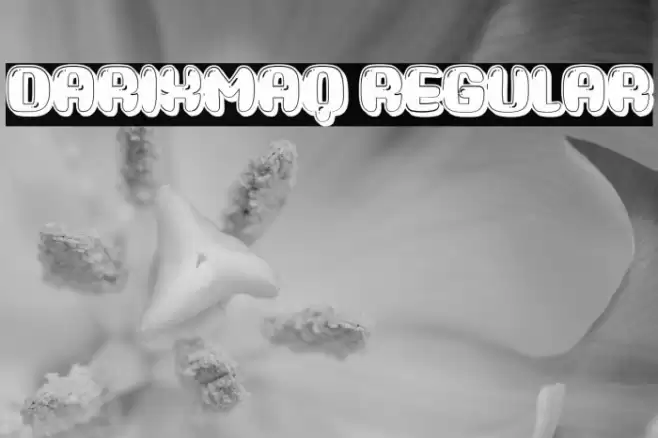 Darixmaq Regular Font examples