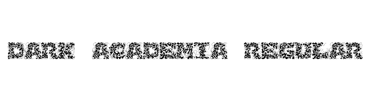 Dark Academia Regular  font caratteri gratis