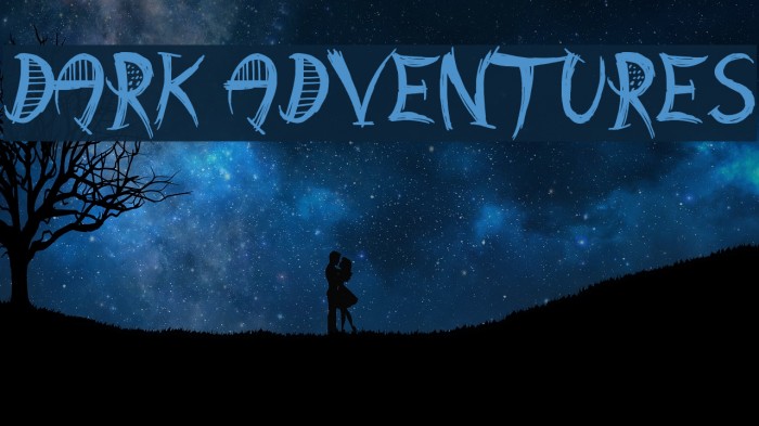 Dark Adventures Font examples